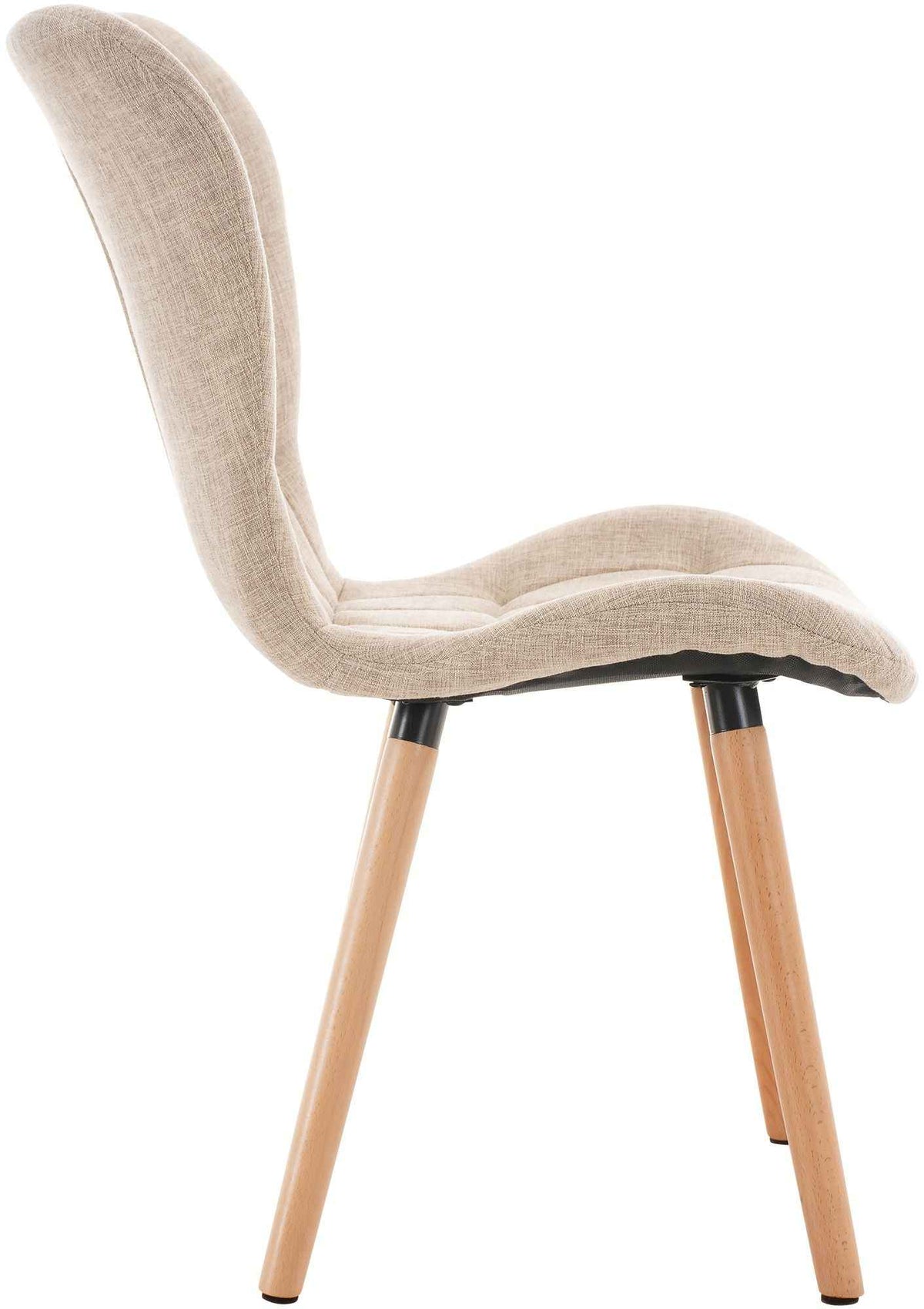 Eetkamerstoel Elda stof creme creme