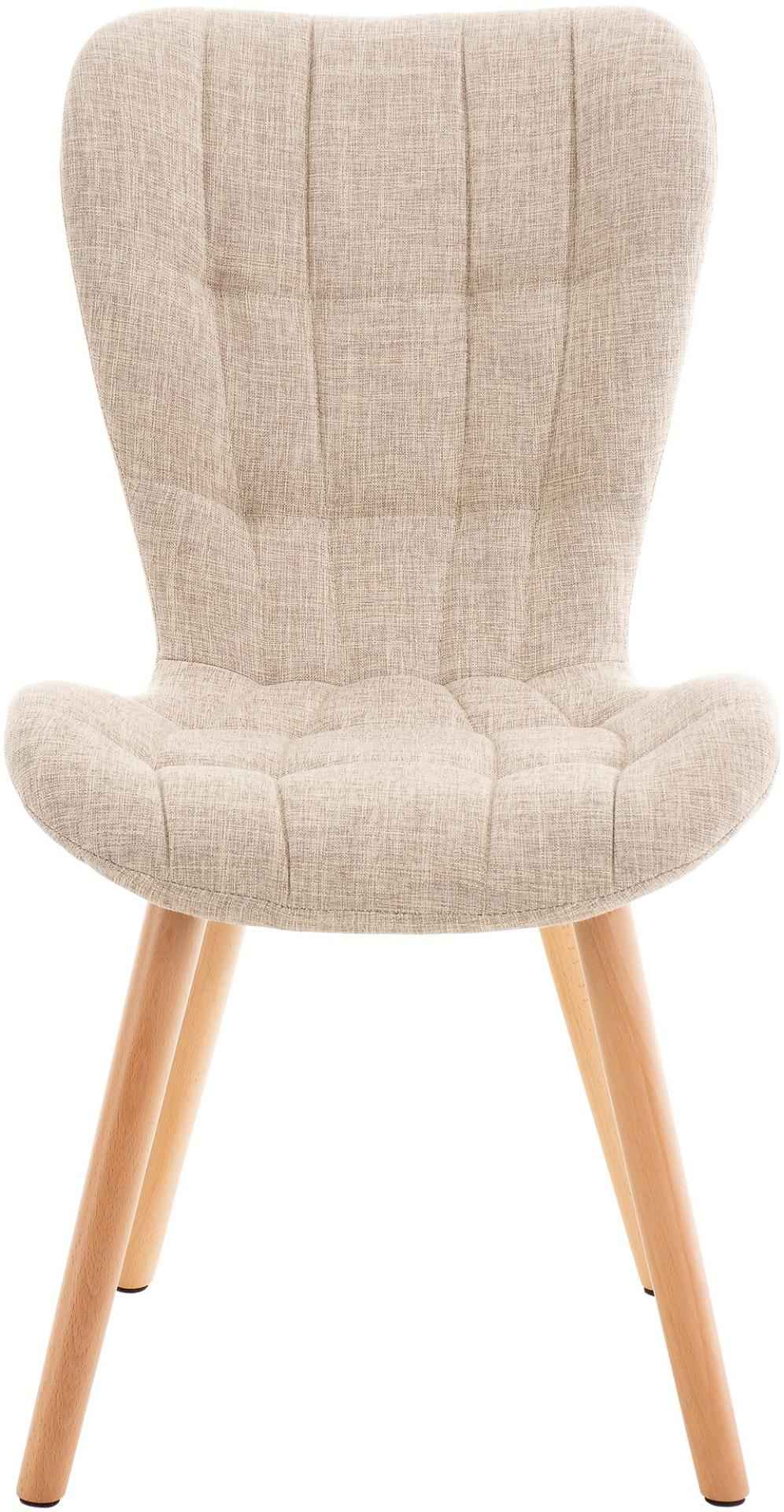 Eetkamerstoel Elda stof creme creme