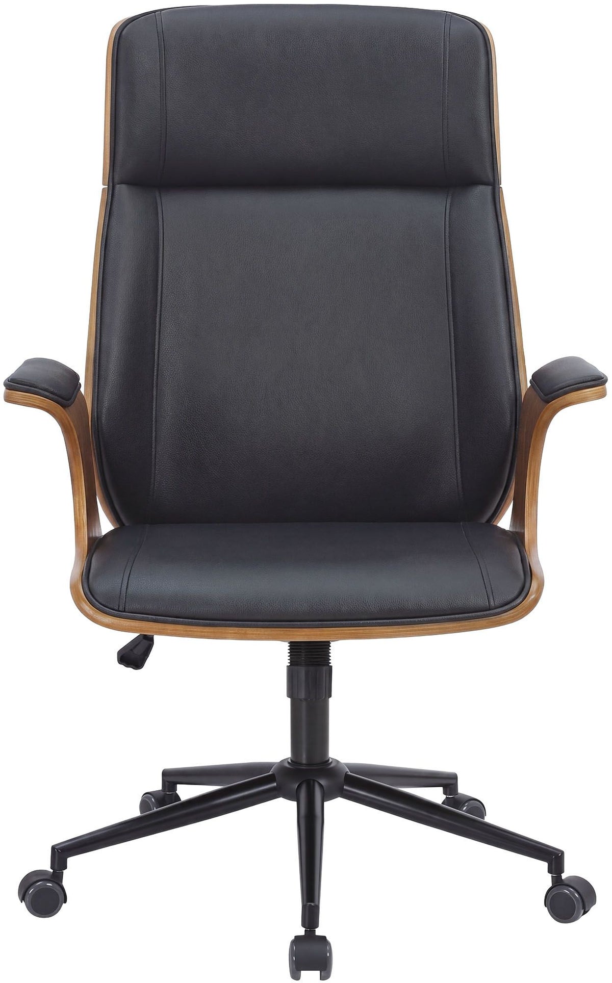 Bürostuhl Headland Kunstleder walnuss/schwarz
