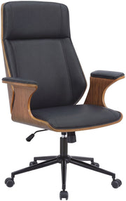 Bürostuhl Headland Kunstleder walnuss/schwarz