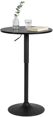 Stehtisch Lamoni rund schwarz/schwarz