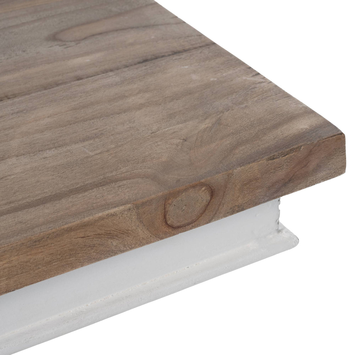 Bijzettafel Lorne natura/wit,70 cm natura/weiß