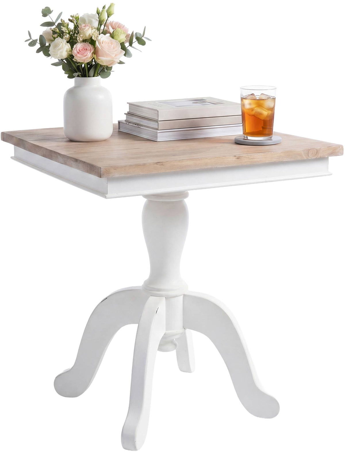Bijzettafel Lorne natura/wit,70 cm natura/weiß