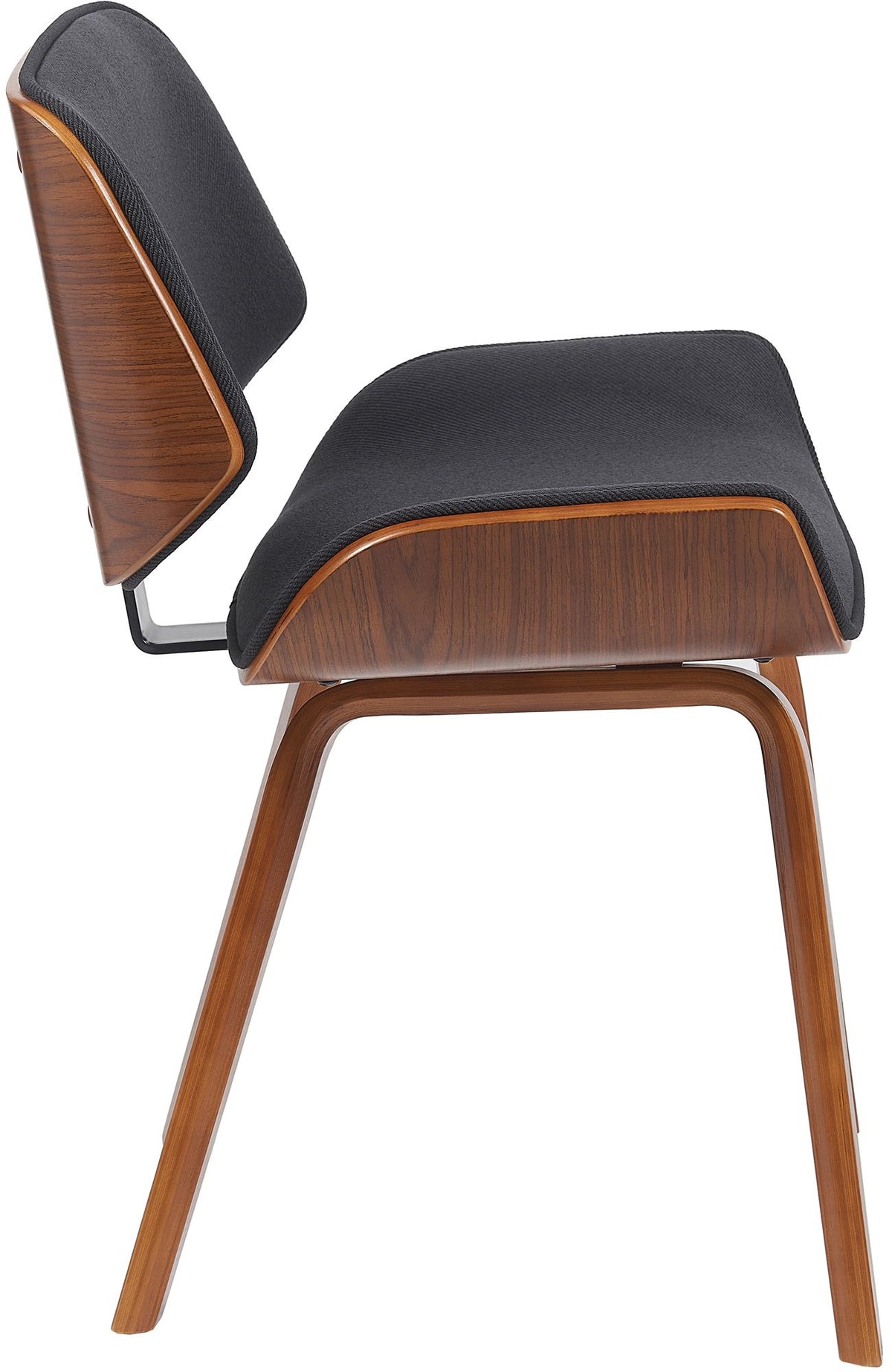 Set van 2 Eetkamerstoelen Beverley walnoot/zwart walnuss/schwarz