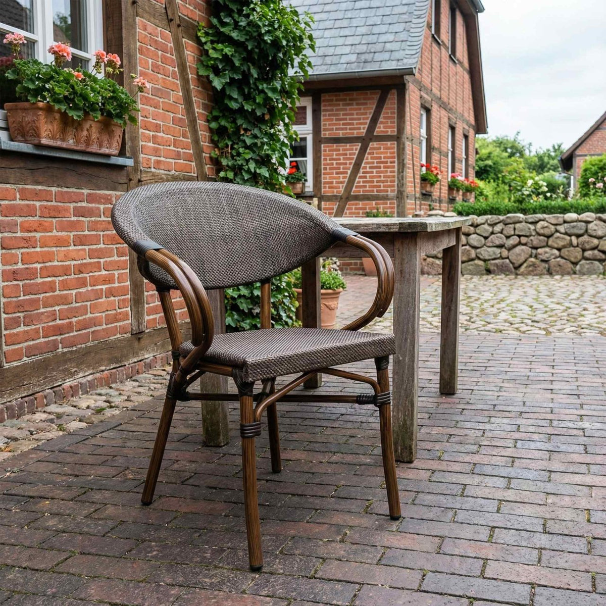 2er Set Bistrostuhl Sorva coffee