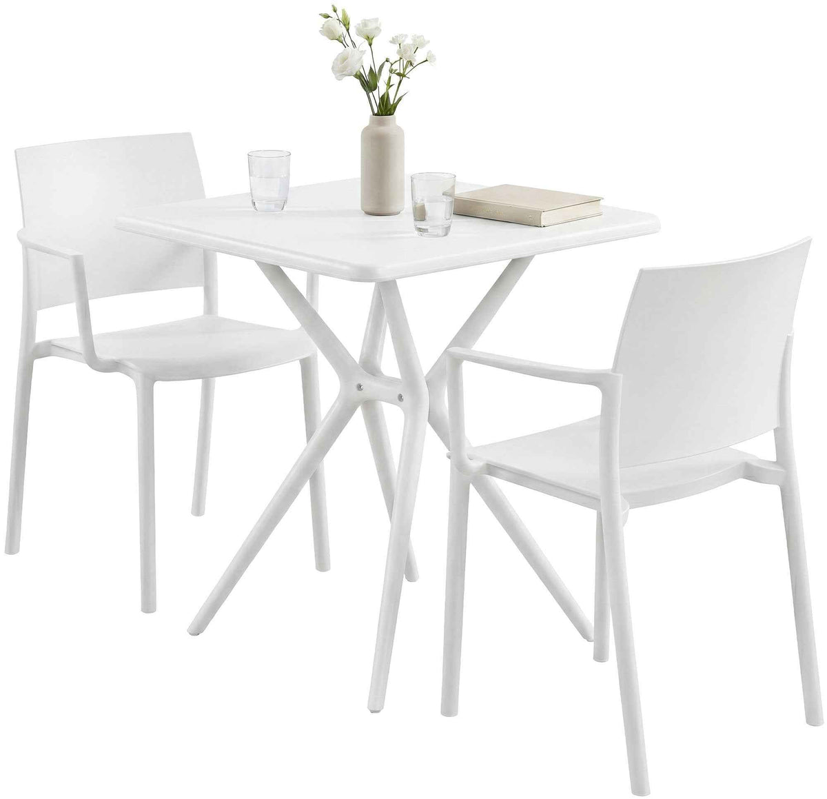 Tuinmeubelset Pula wit weiß