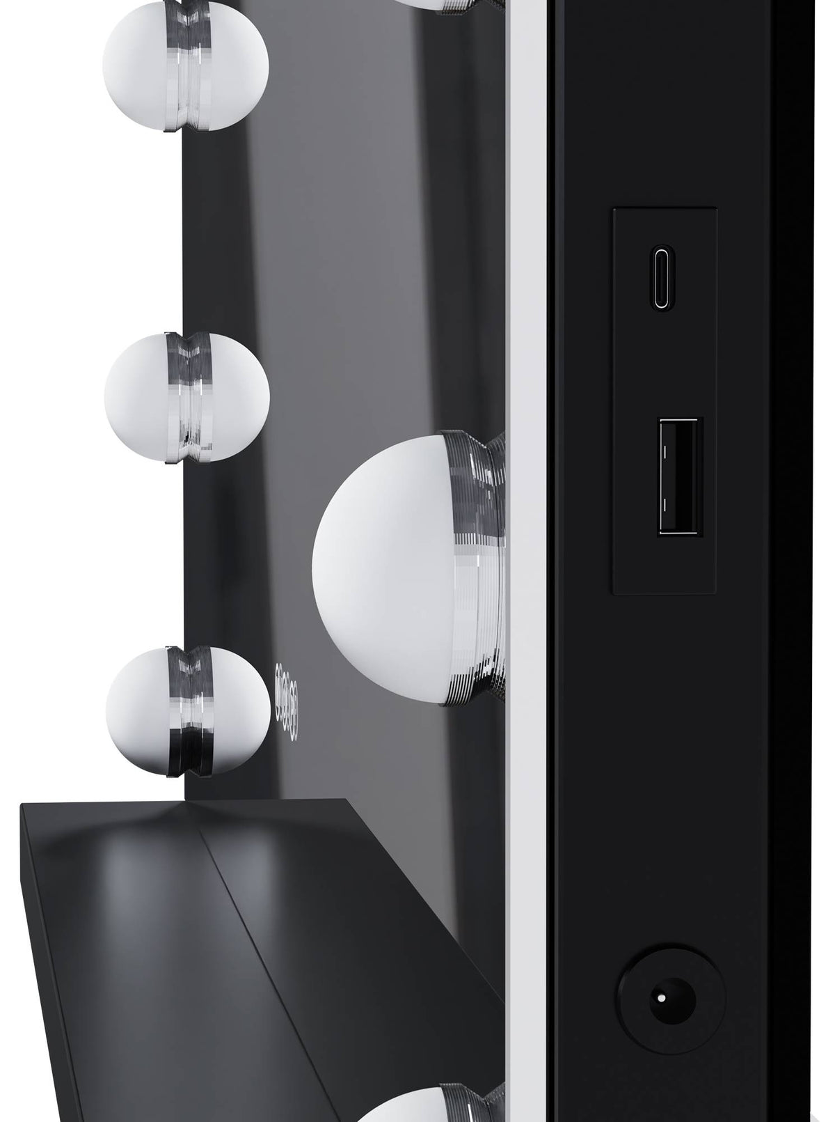 Schminkspiegel Norlina ohne Bluetooth schwarz