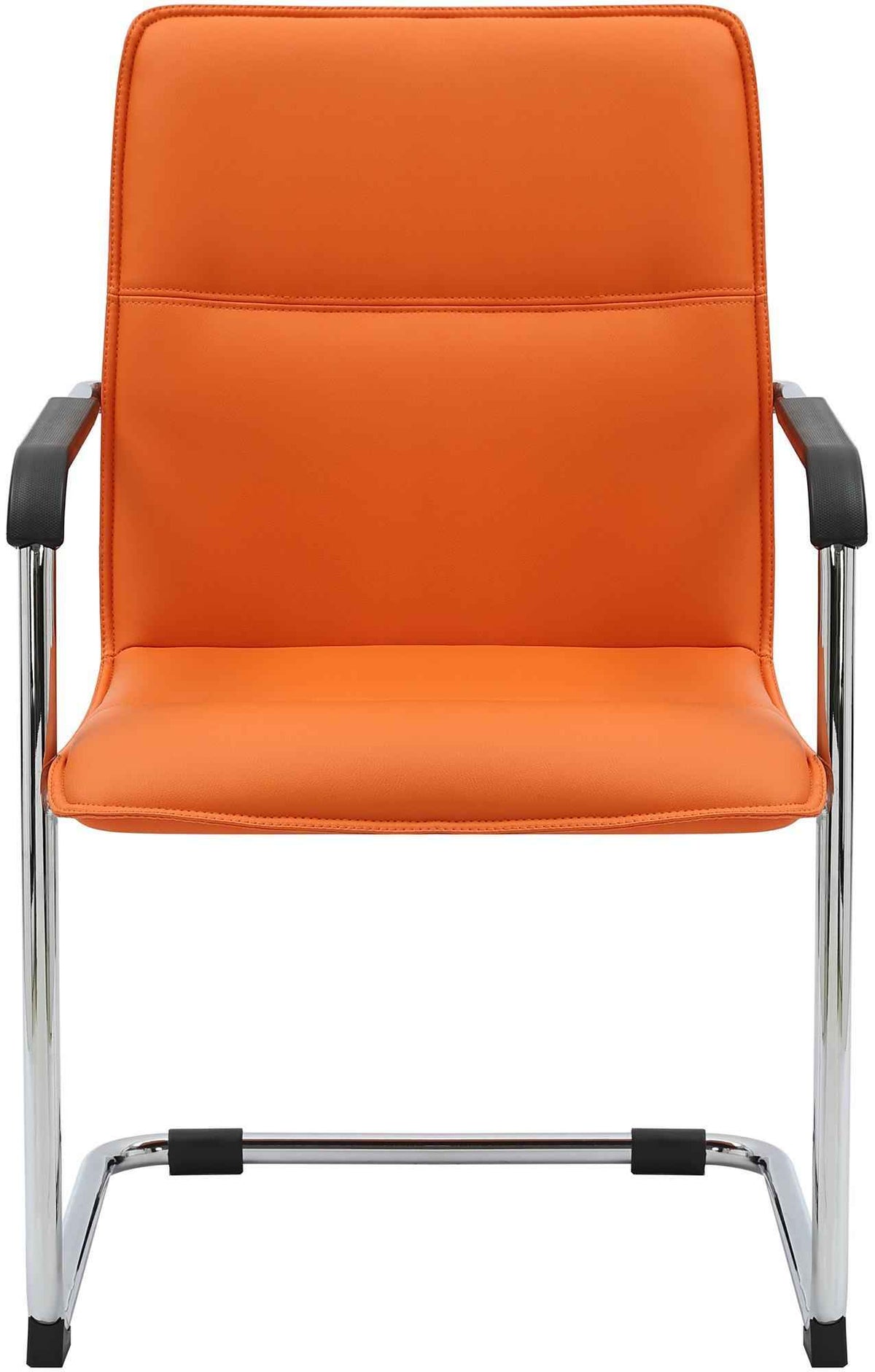 2er Set Besucherstuhl Seattle orange