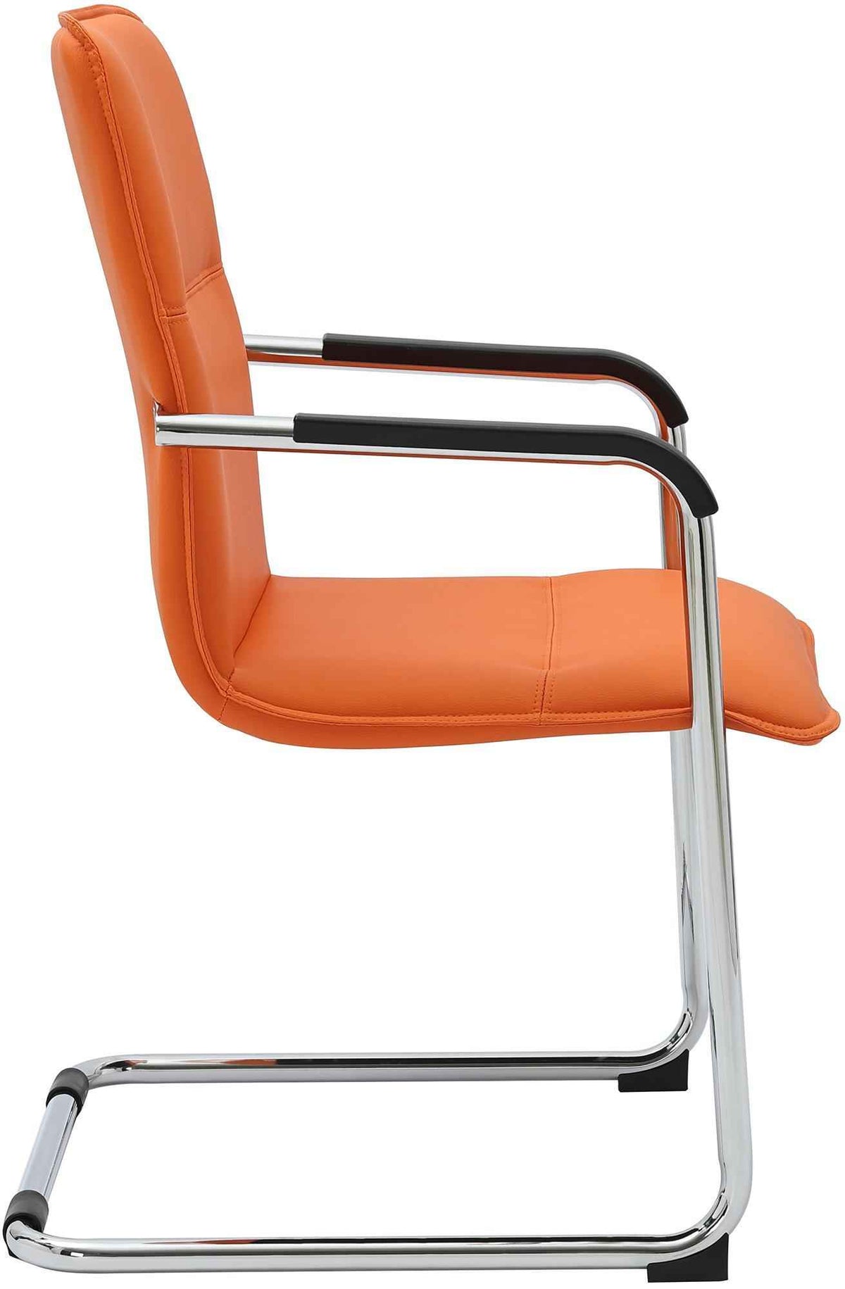 2er Set Besucherstuhl Seattle orange