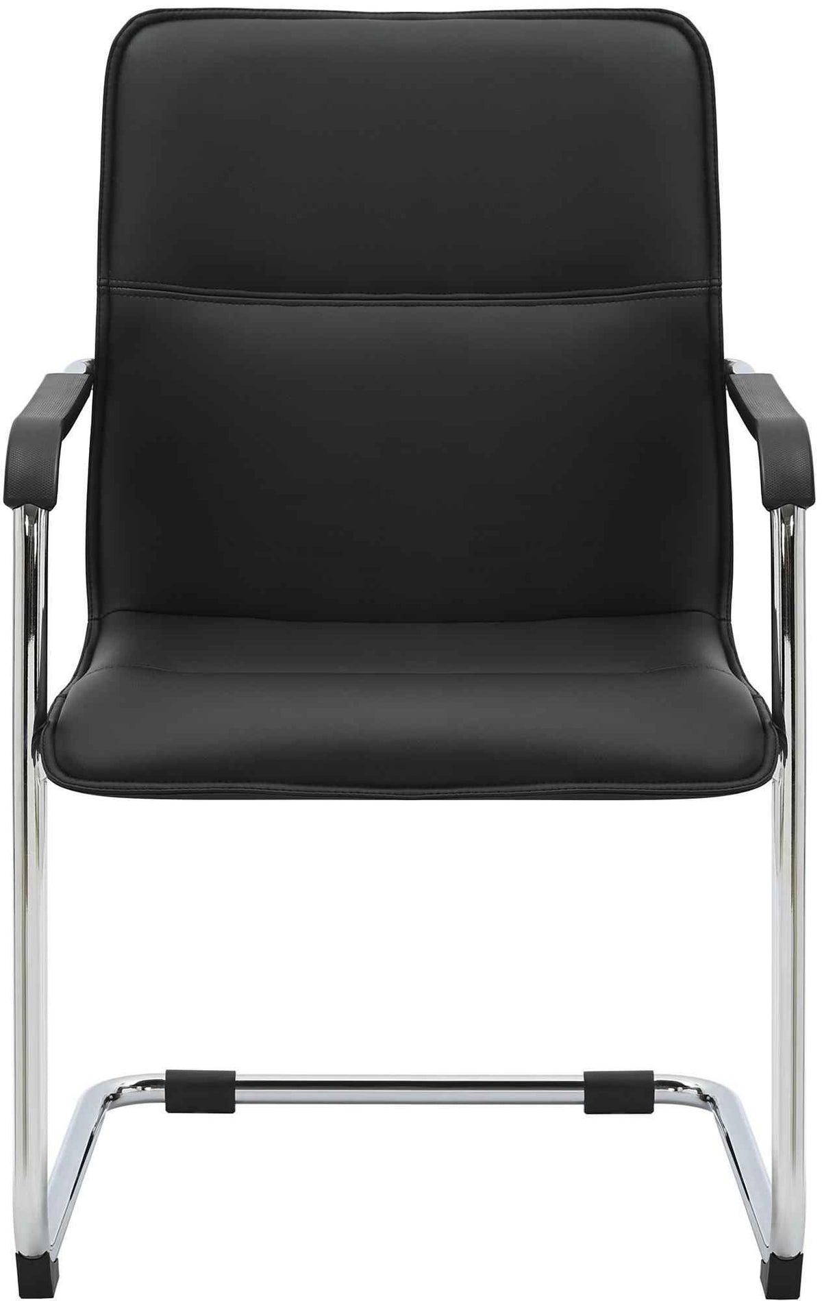 2er Set Besucherstuhl Seattle schwarz