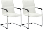2er Set Besucherstuhl Seattle weiß