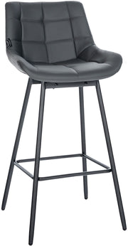 Barhocker Weston Schwenkbar Kunstleder grau