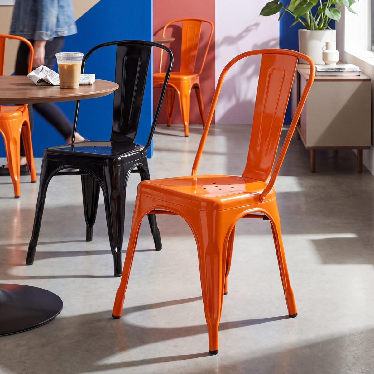 Stapelstoel Benedikt oranje orange