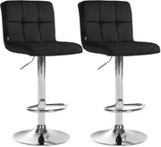 Set van 2 Barkrukken Peru Fluweel zwart,chroom schwarz
