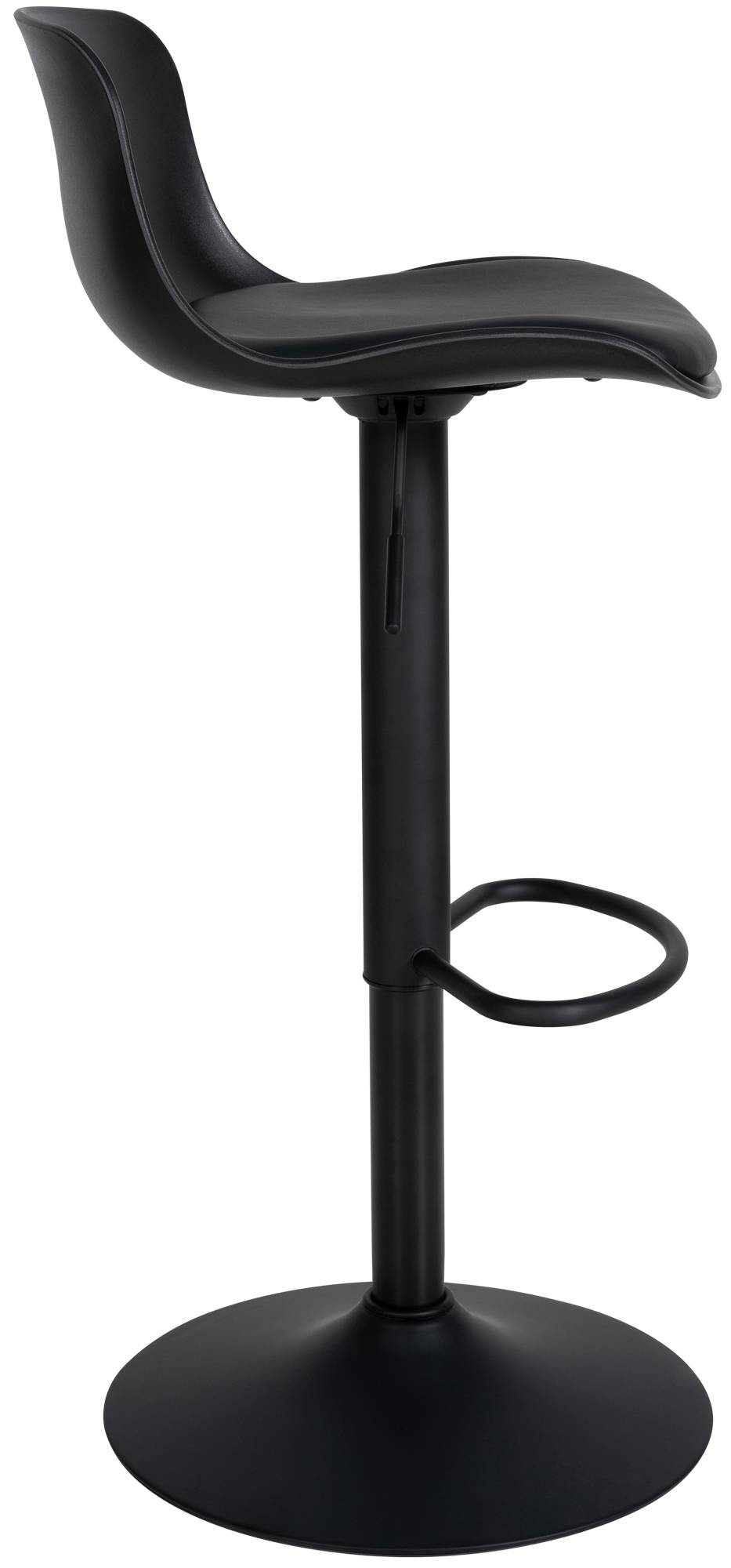 2er Bartisch Set Velor Kunstleder schwarz