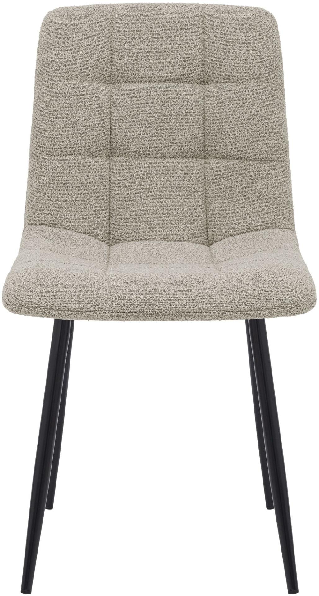 Eetkamerstoel Antibes Teddystof taupe taupe