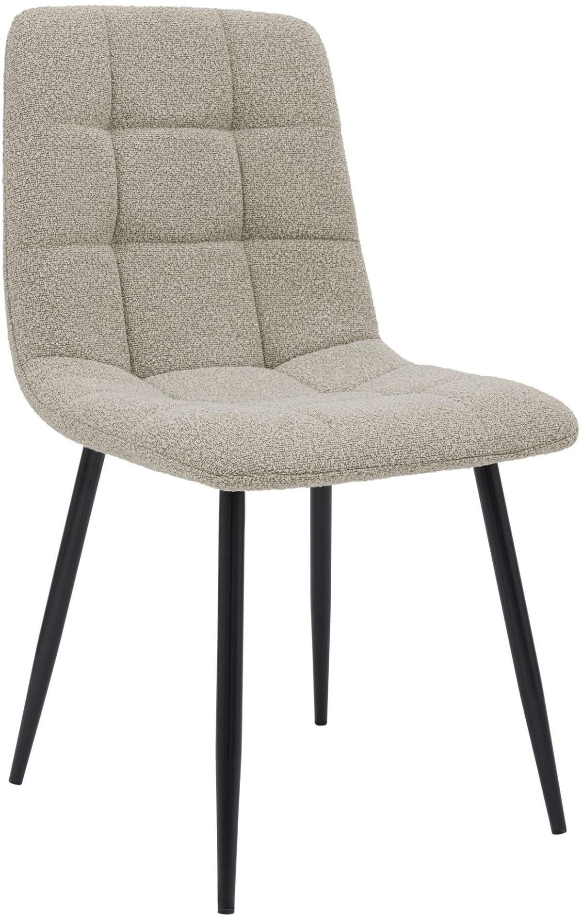 Eetkamerstoel Antibes Teddystof taupe taupe