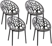 4er Set Stuhl Hope schwarz