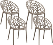 4er Set Stuhl Hope taupe