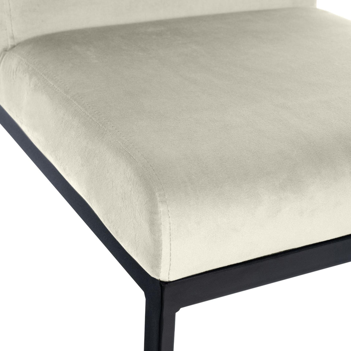 2er Set Barhocker Hopewell Samt B creme