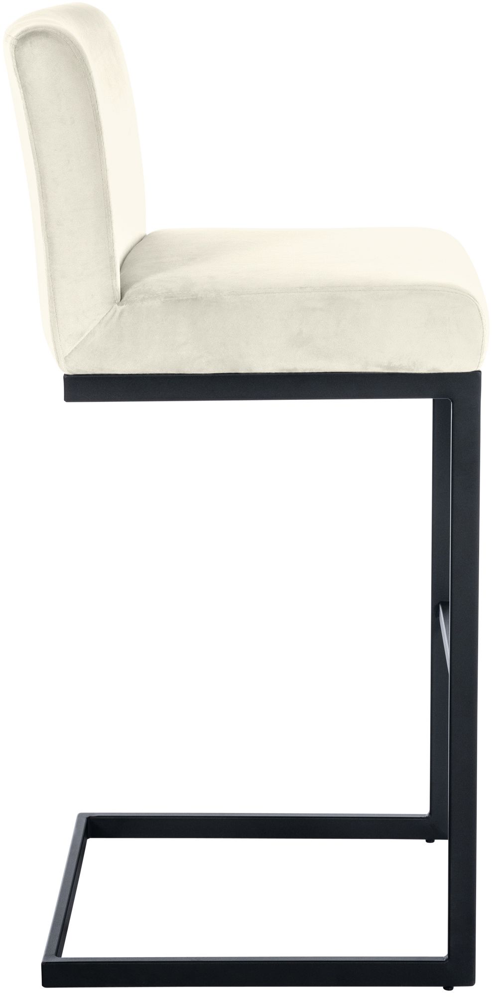 2er Set Barhocker Hopewell Samt B creme