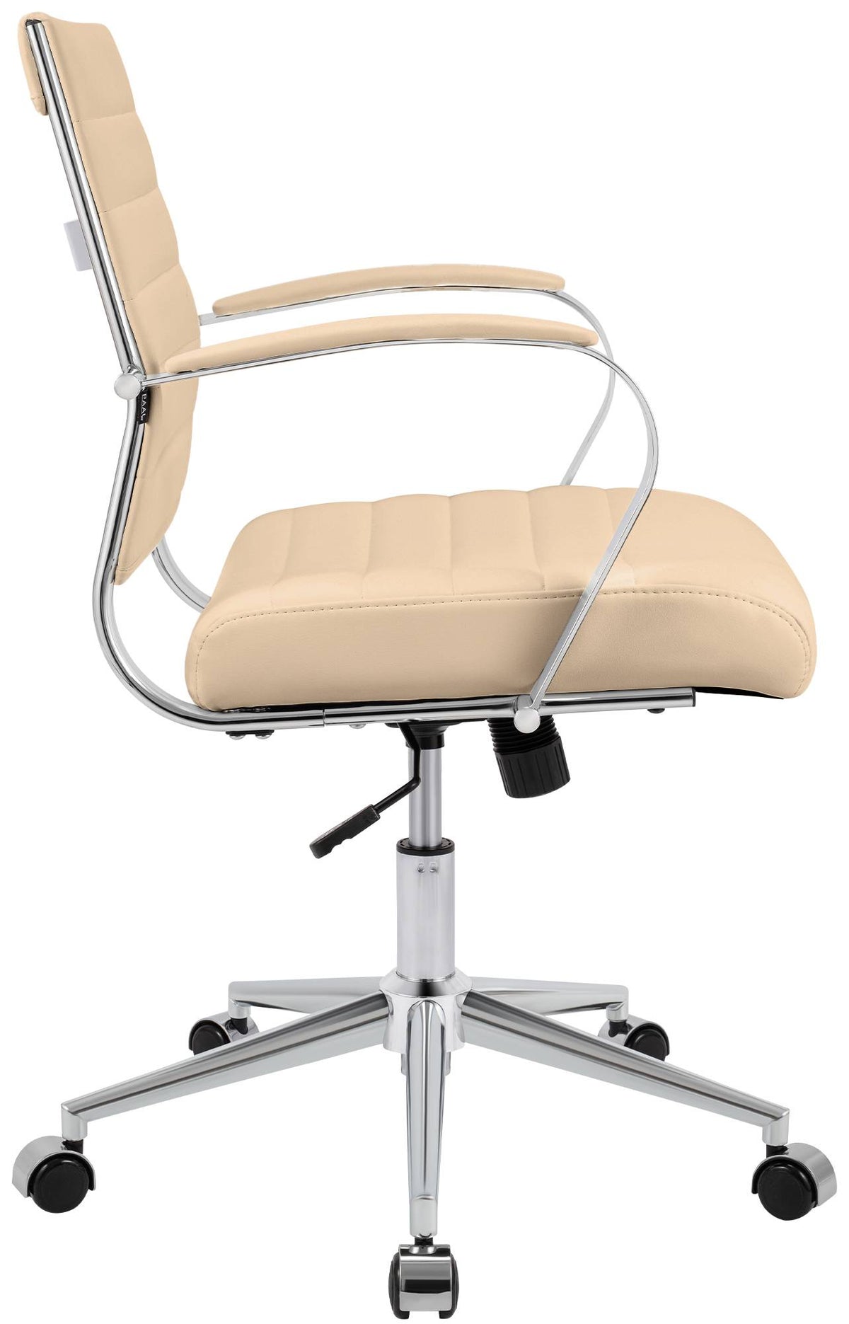 Bureaustoel Oakland Echt leer,creme creme