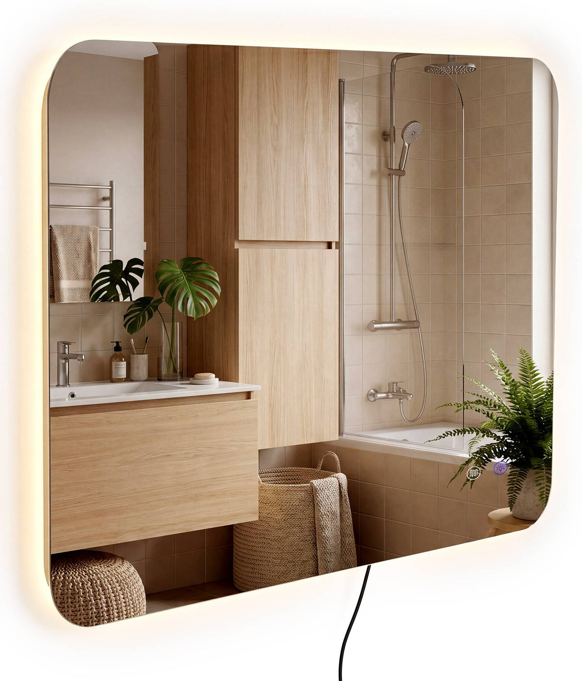 Badspiegel Ariva 100x60 cm klarglas