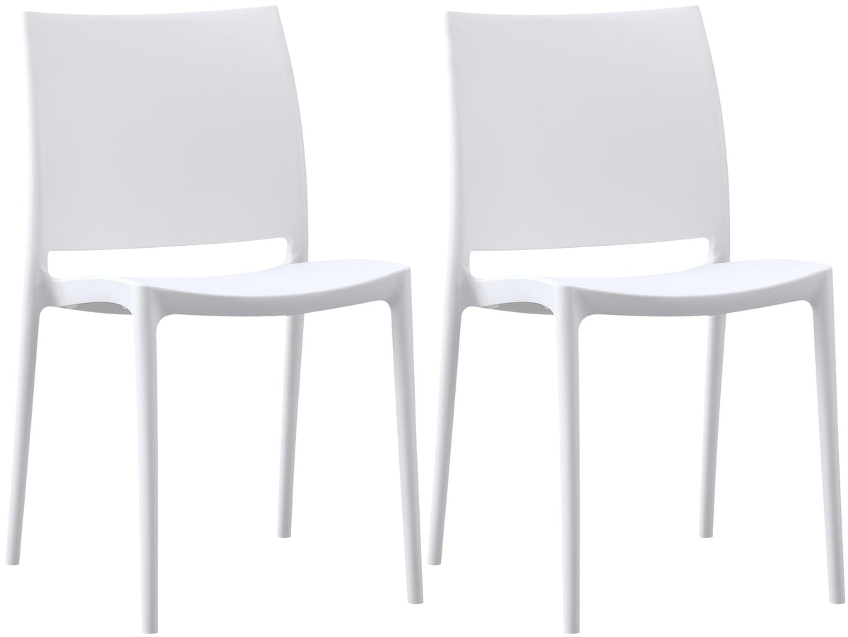 Set van 2 Tuinstoelen Meton wit weiß