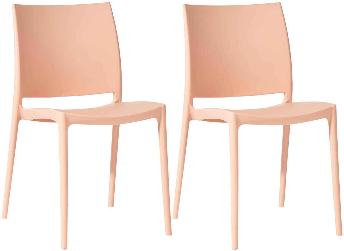 Set van 2 Tuinstoelen Meton perzik pfirsich