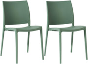 Set van 2 Tuinstoelen Meton olijf oliv