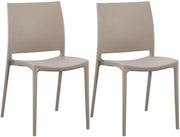 Set van 2 Tuinstoelen Meton taupe taupe