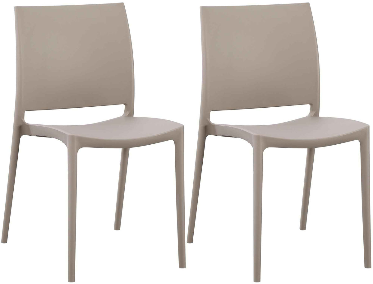 Set van 2 Tuinstoelen Meton taupe taupe