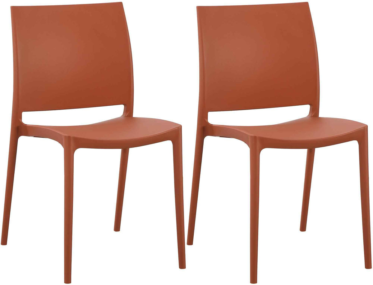 Set van 2 Tuinstoelen Meton terracotta terracotta