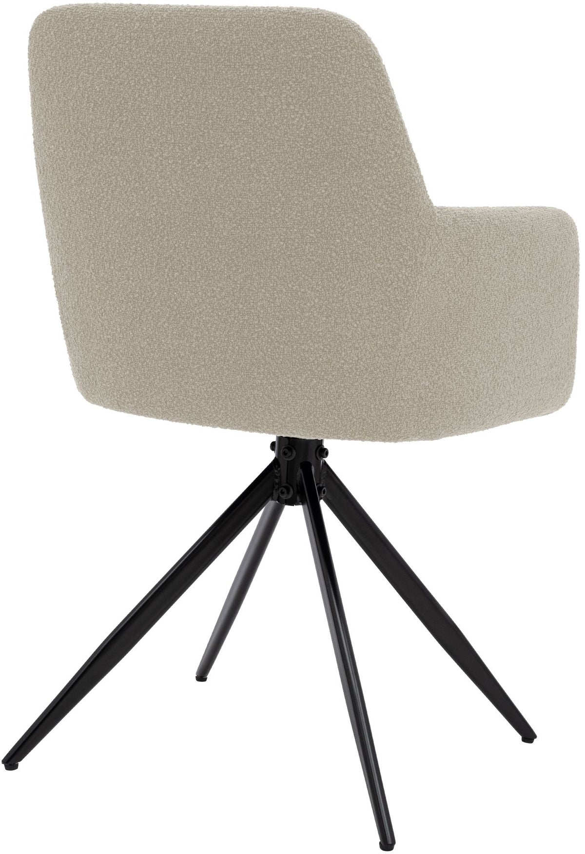 Eetkamerstoel Olema Teddy stof taupe taupe