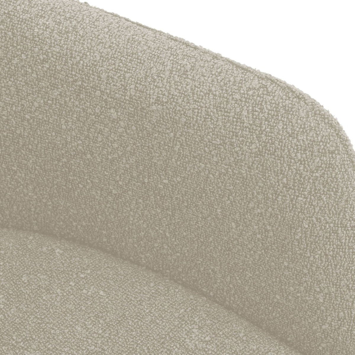 Eetkamerstoel Olema Teddy stof taupe taupe