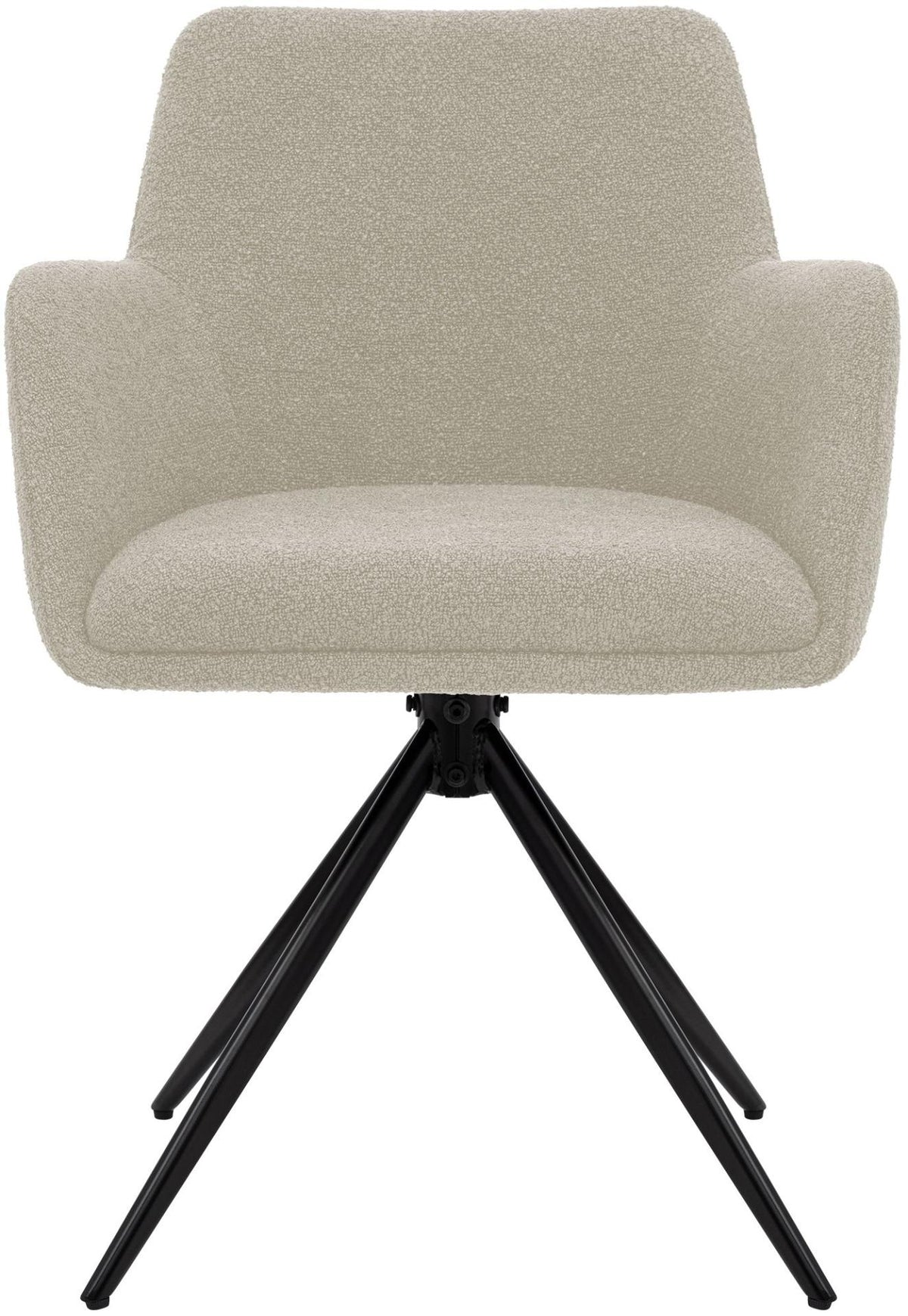 Eetkamerstoel Olema Teddy stof taupe taupe