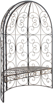 Rozenboog Rosie met Zitbank bronzen bronze