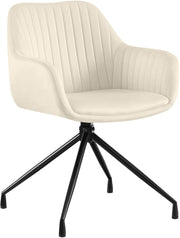 Eetkamerstoel Welby creme,Fluweel creme