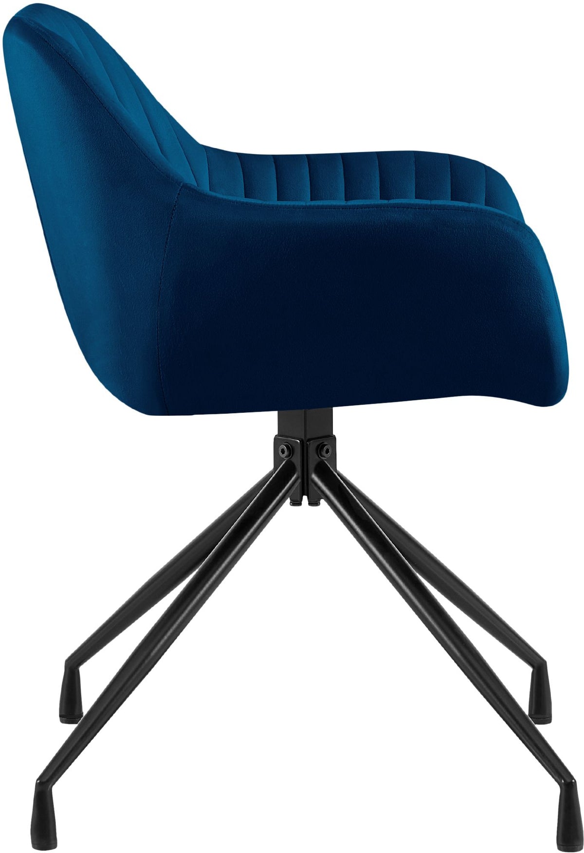 Eetkamerstoel Welby donkerblauw,Fluweel dunkelblau