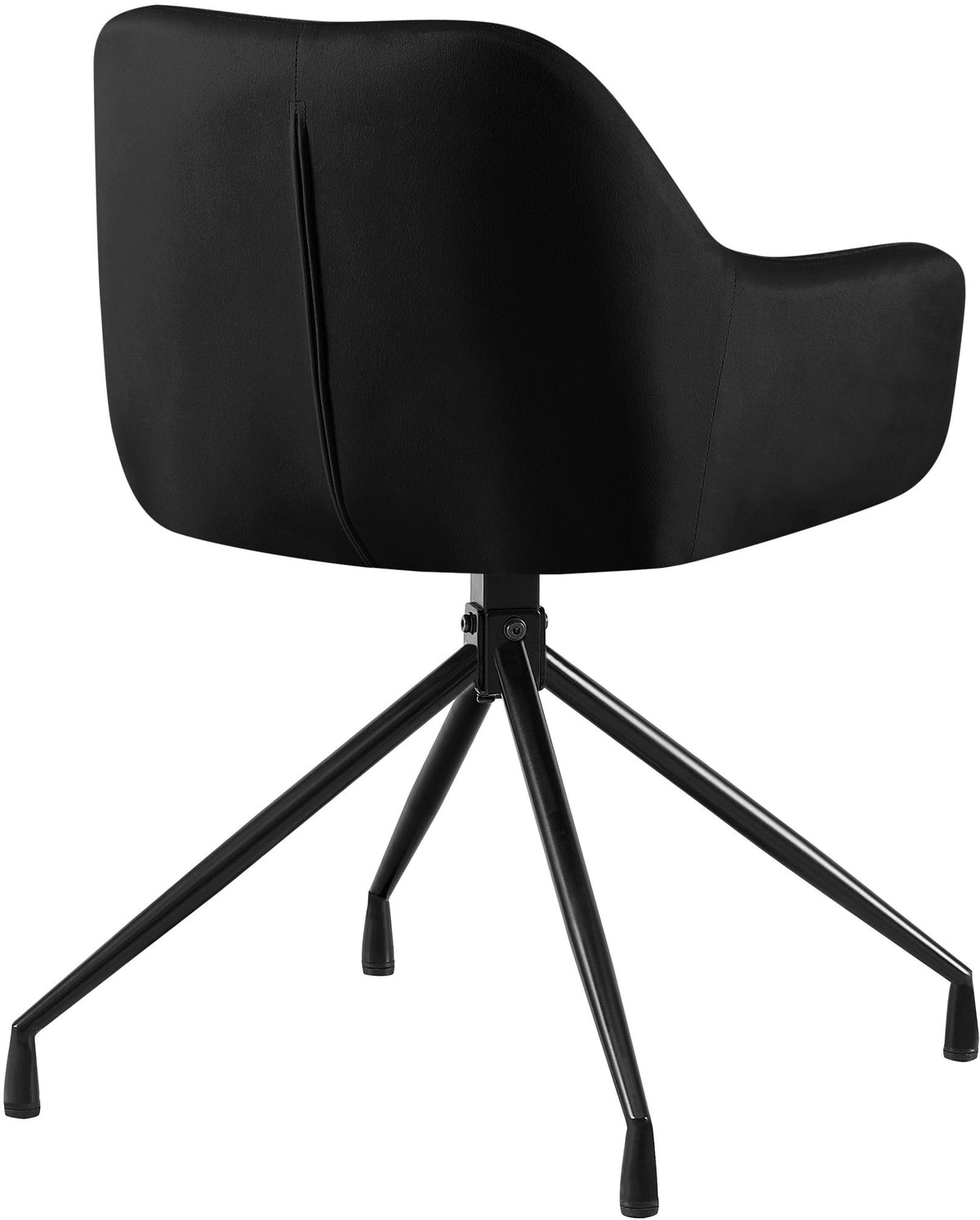 Set van 2 eetkamerstoelen Welby zwart,Fluweel schwarz