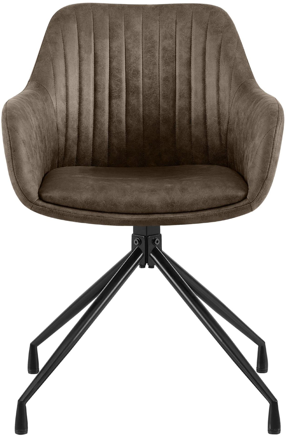 Set van 2 eetkamerstoelen Welby grijs,Vintage kunstleer grau