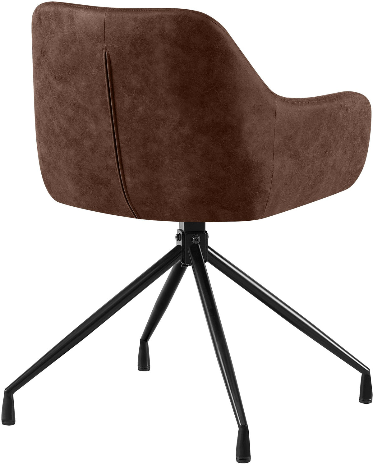 Set van 2 eetkamerstoelen Welby donkerbruin,Vintage kunstleer dunkelbraun