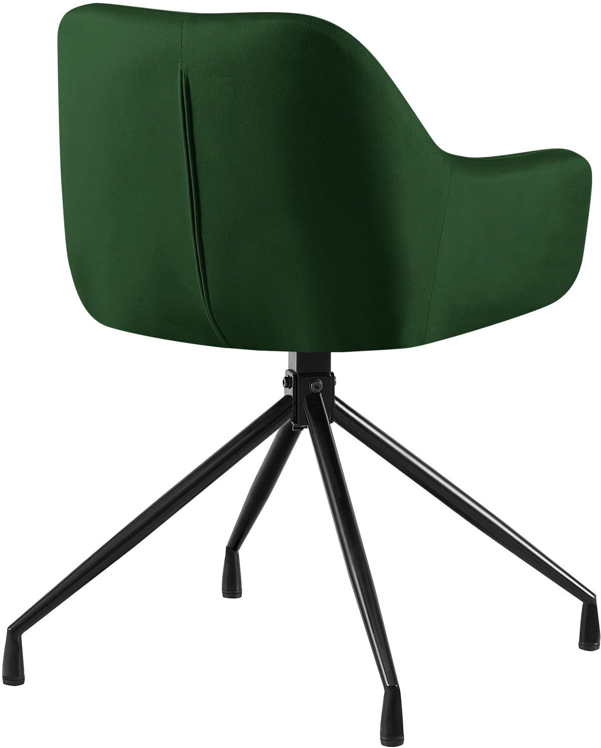 Set van 2 eetkamerstoelen Welby groen,Fluweel grün