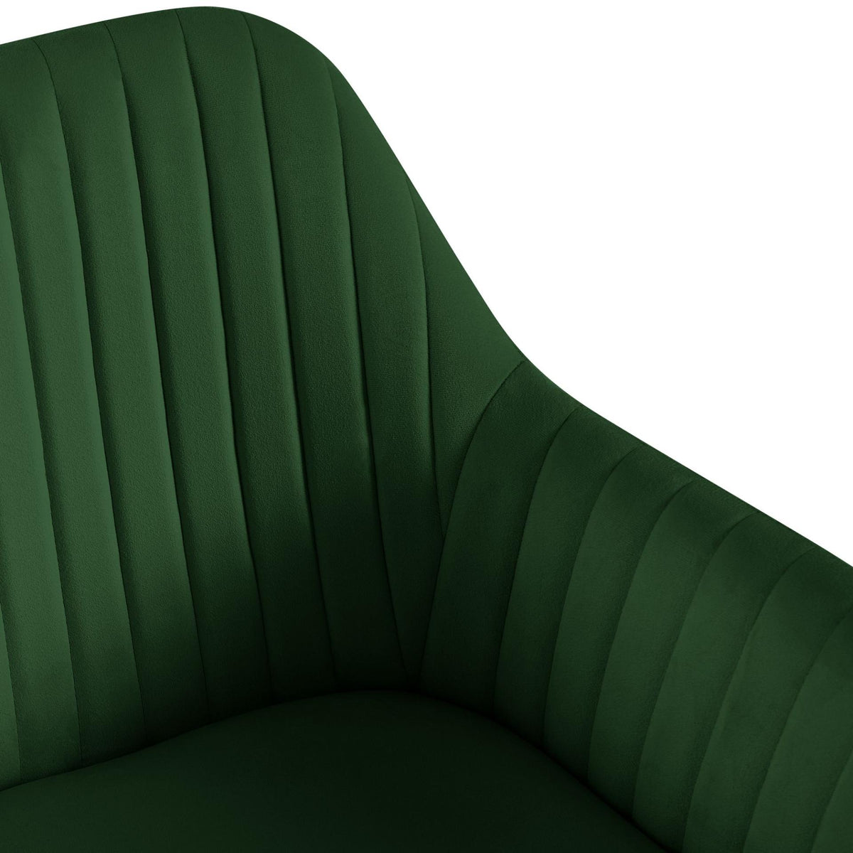 Set van 2 eetkamerstoelen Welby groen,Fluweel grün