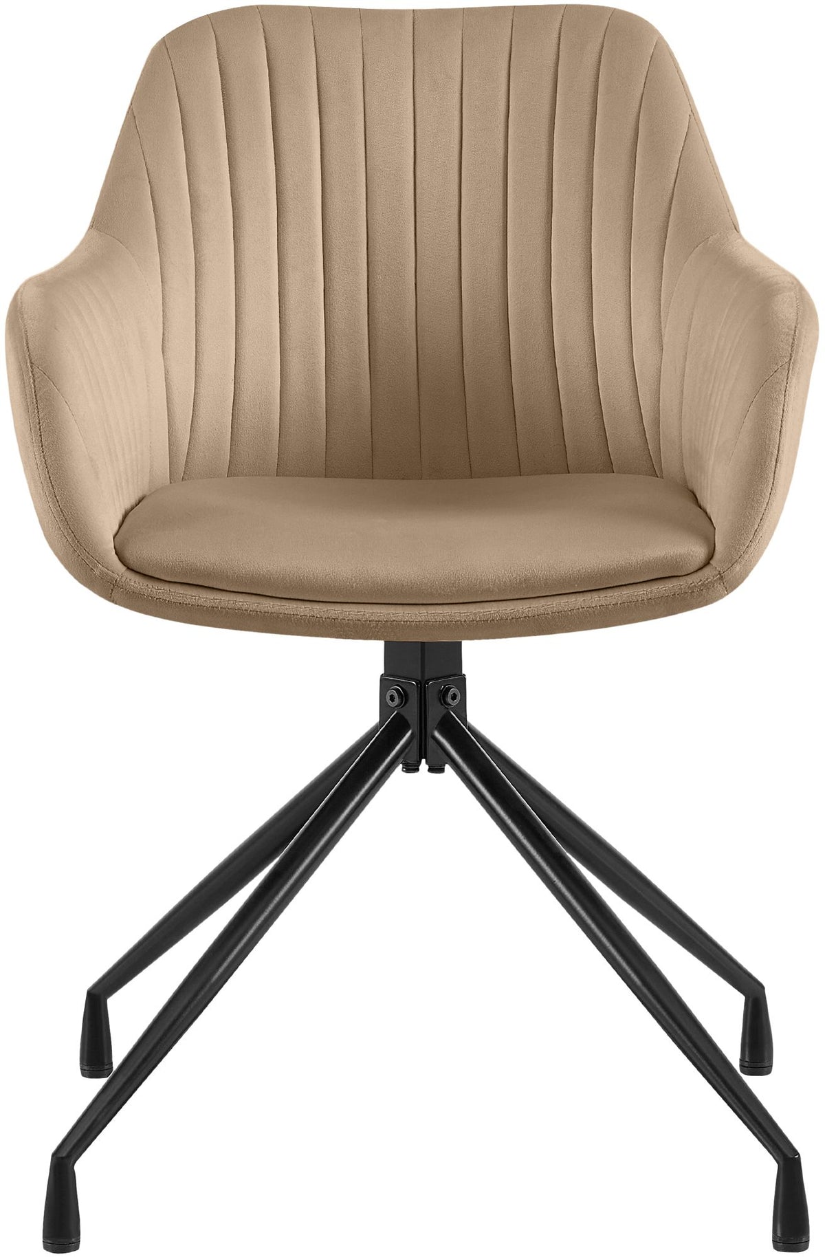 Eetkamerstoel Welby taupe,Fluweel taupe