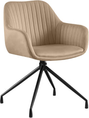 Eetkamerstoel Welby taupe,Fluweel taupe