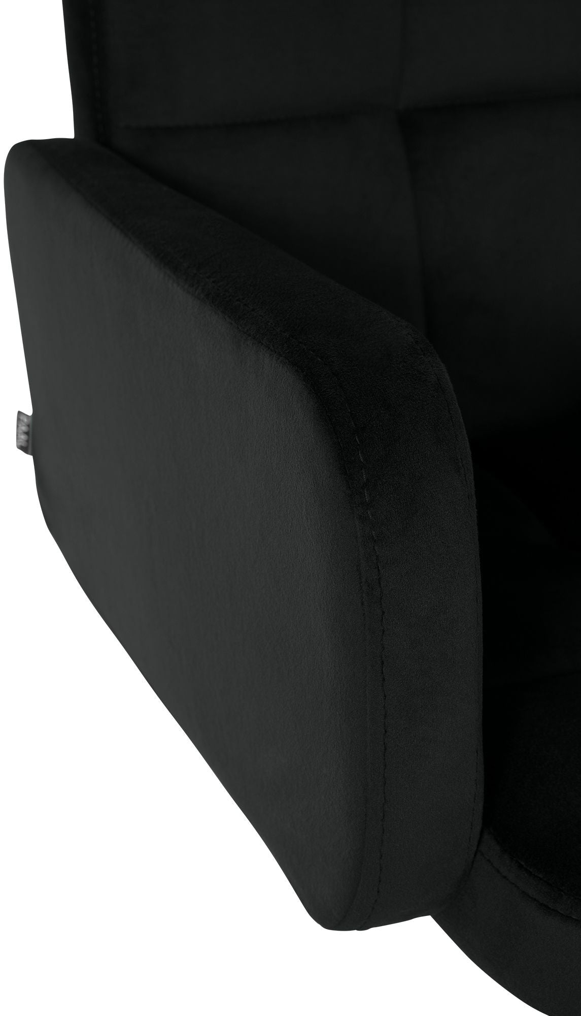 Barhocker Los Angeles Samt schwarz schwarz