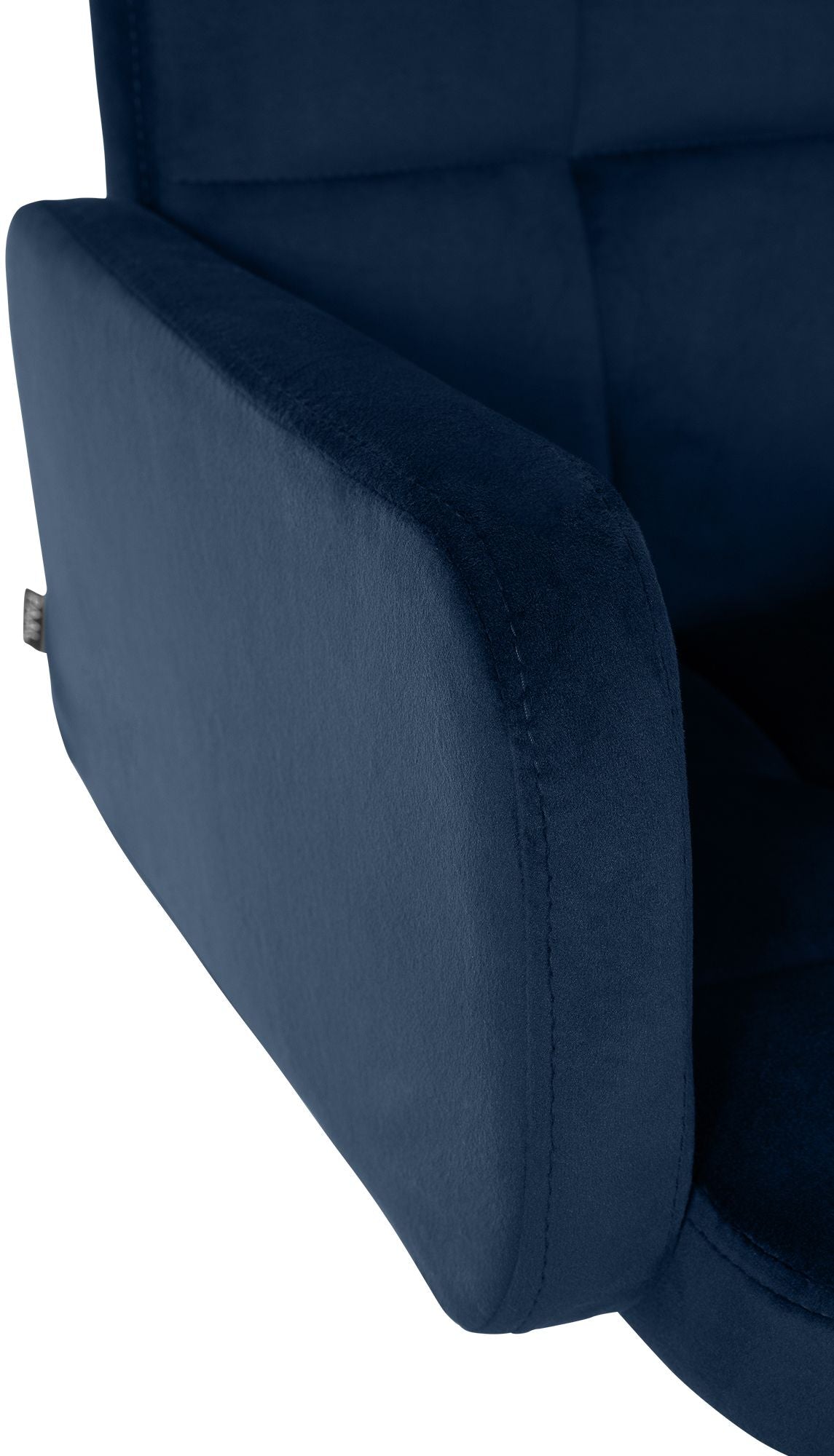 Barhocker Los Angeles Samt schwarz blau