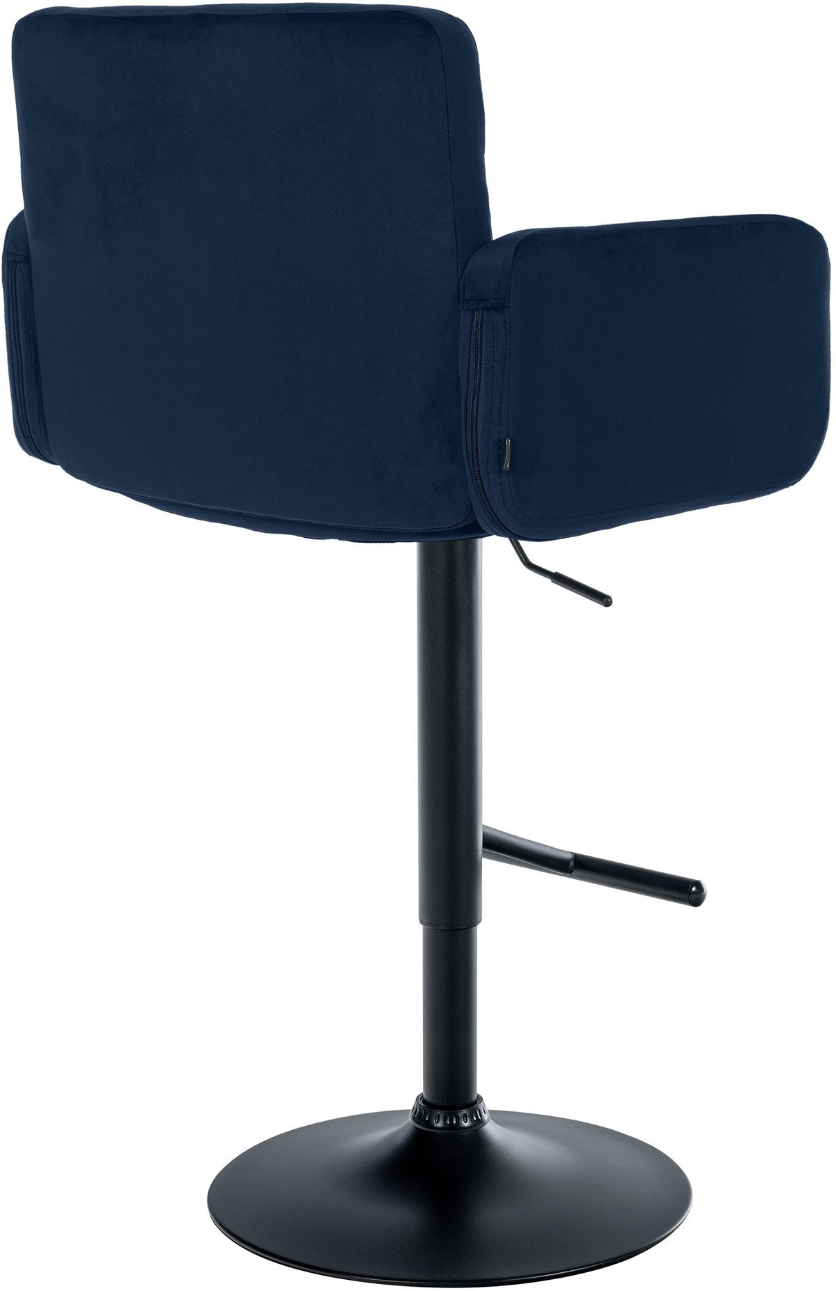 Barhocker Los Angeles Samt schwarz blau