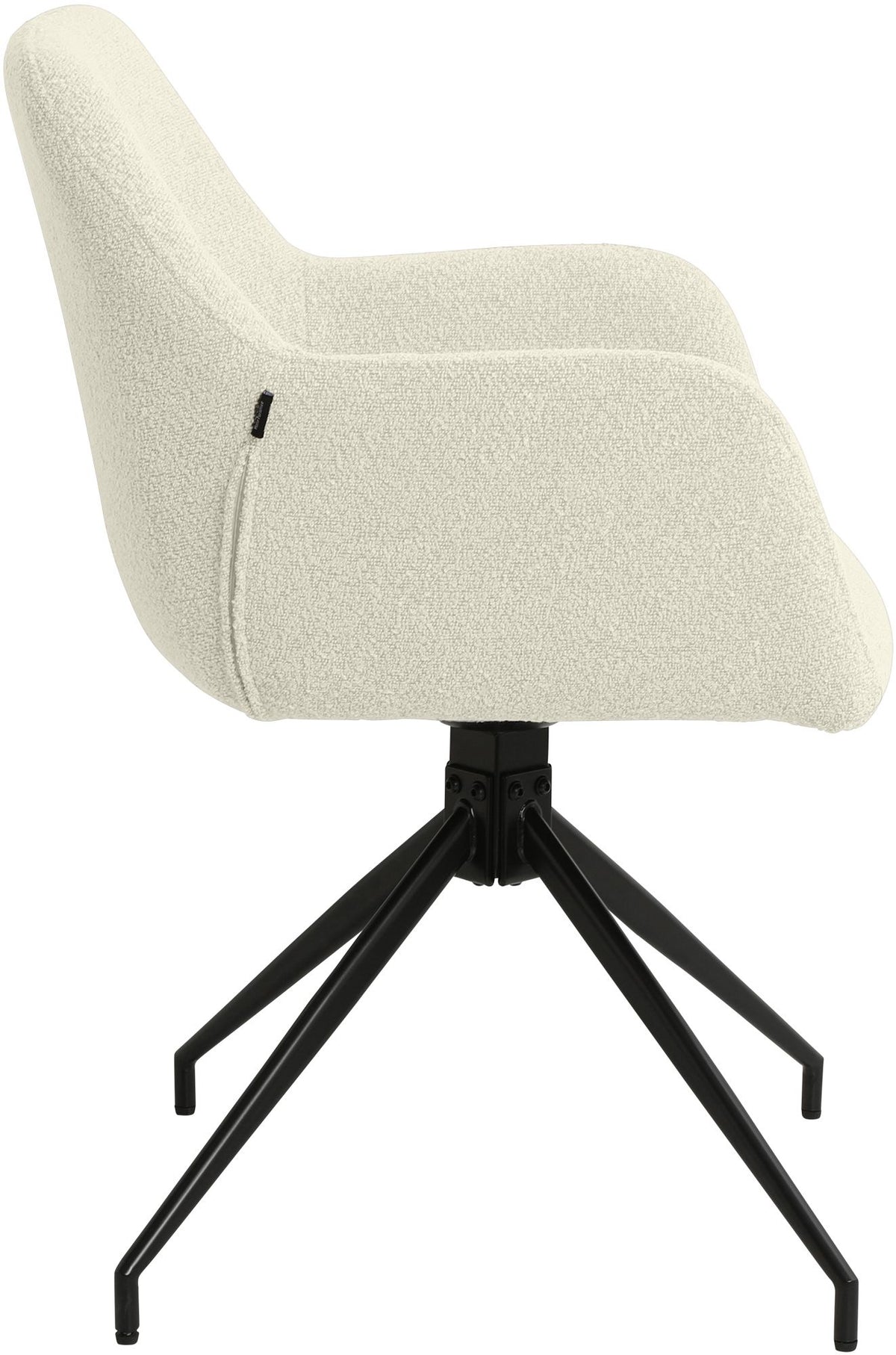 Esszimmerstuhl Merlinda Stoff Teddy creme